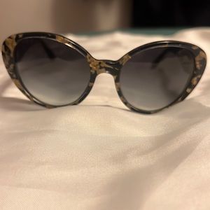Black & Gold leaf Dolce & Gabbana cat eye sunglasses